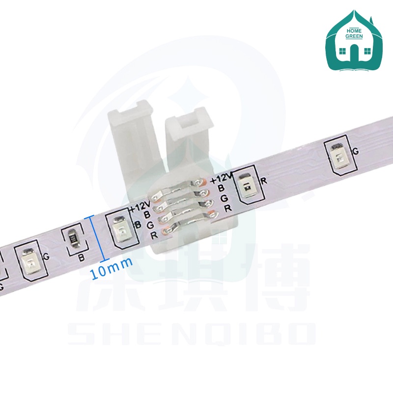 Khớp nối nhanh 4 chân 10mm không hàn dạng kẹp cho dây đèn LED 5050 RGB