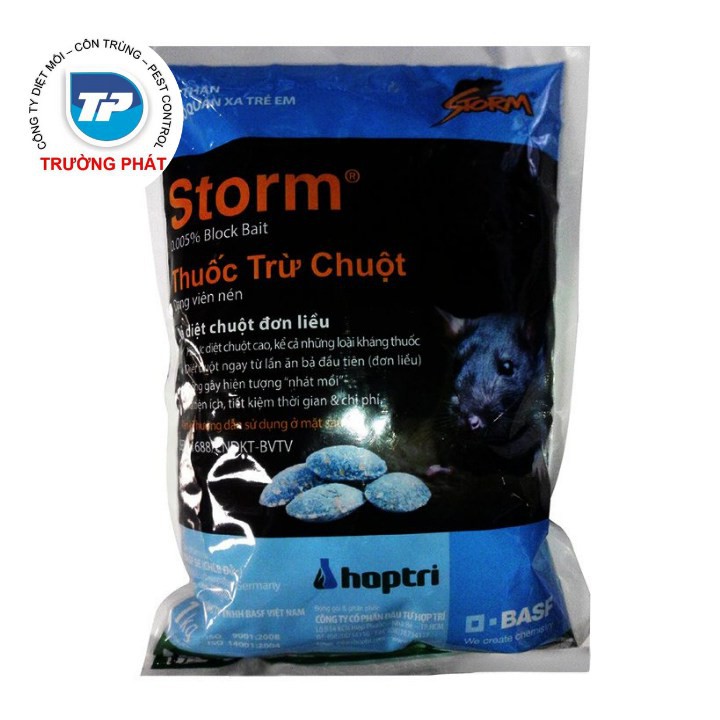 Thuốc diệt chuột Strom 20 viên Thuốc diệt chuột hiệu quả an toàn, thuốc diệt chuột tận gốc, bả bẫy chuột hiệu quả cao