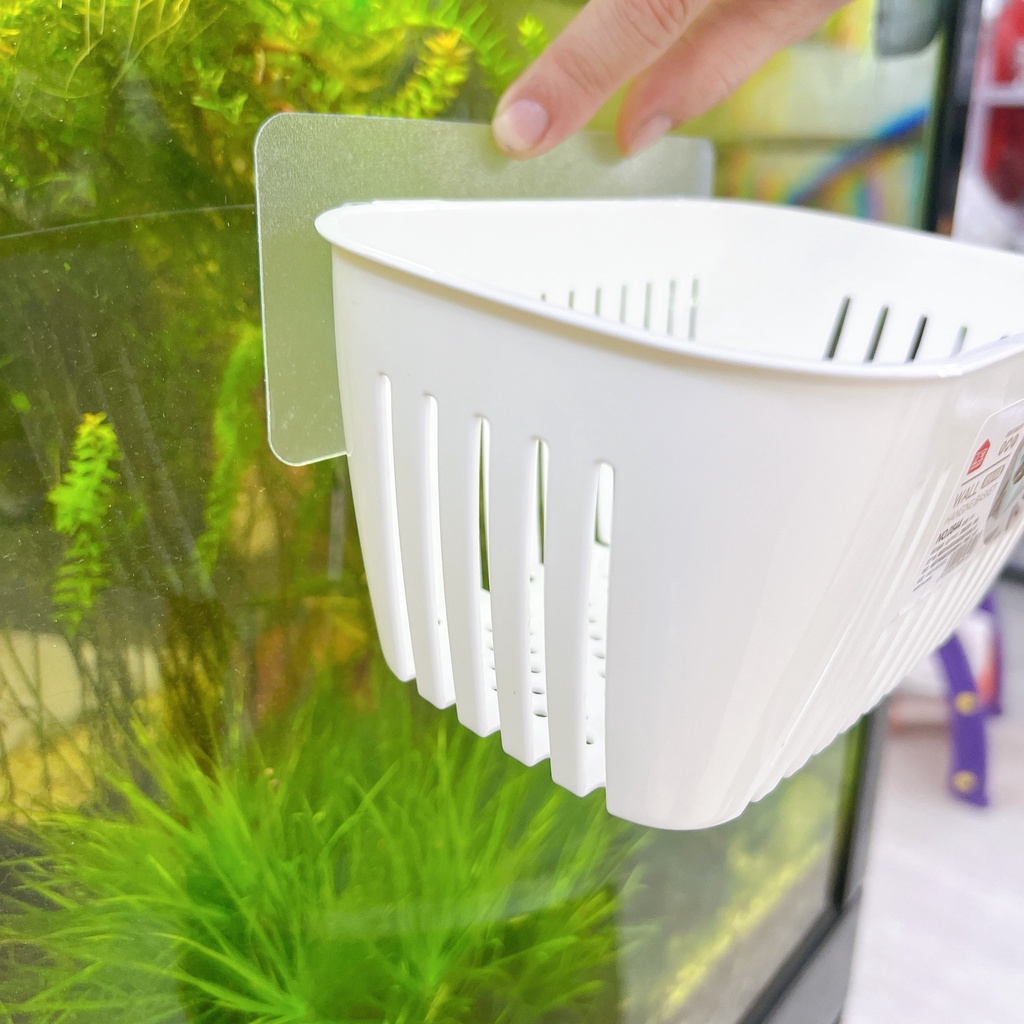 Giỏ rổ dán tường nhà bếp nhà tắm treo vật dụng bàn chải bông tắm , nhà bếp tiện dụng