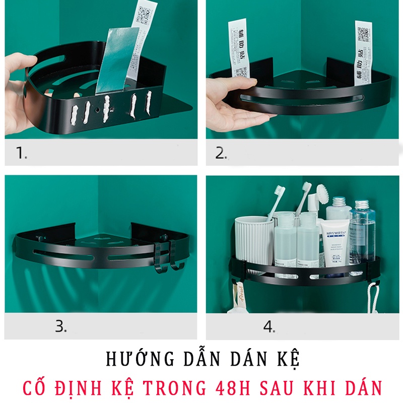 Kệ Góc Nhà Tắm, Kệ Để Đồ Nhà Tắm Dán Tường Phong Cách Hiện Đại