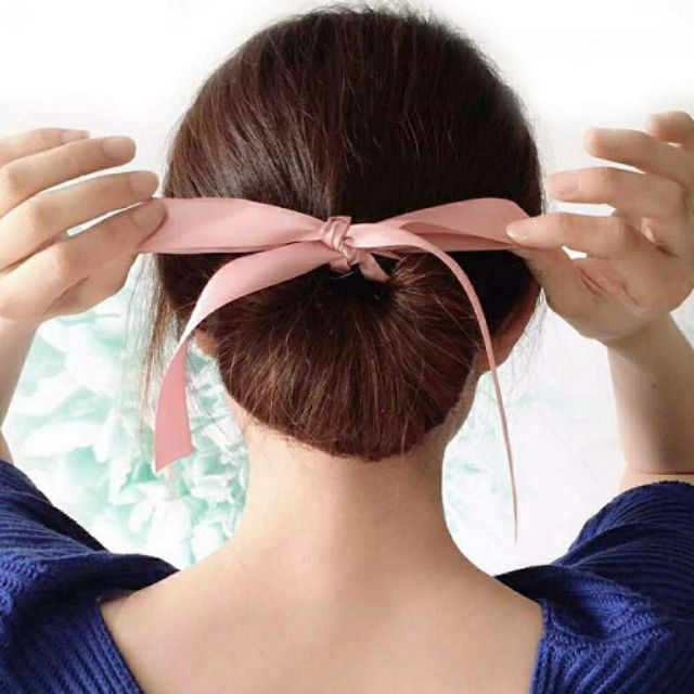 [ chất lượng ] Búi tóc nơ dể thương  cao cấp