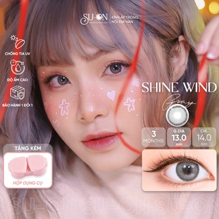 Lens xám tây WIND GRAY chính hãng YOUNG ONE | 3 tháng | Kính áp tròng cận SUONLENS
