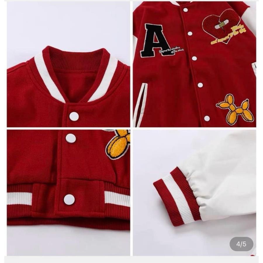 Áo Khoác Bomber A Vải Nỉ Dày Dặn Che Nắng Giữ Ấm Thời Trang Tuổi Teen