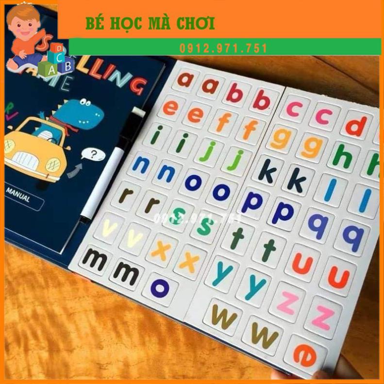 (Xả kho giá sốc) BỘ ĐỒ CHƠI GHÉP CHỮ VÀ SỐ SPELLING GAME CHO BÉ