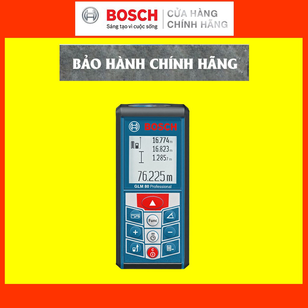 [CHÍNH HÃNG] Máy Đo Khoảng Cách Laser Bosch GLM 80, Giá Đại Lý Cấp 1, Bảo Hành Tại Các Trung Tâm Bảo Hành Toàn Quốc