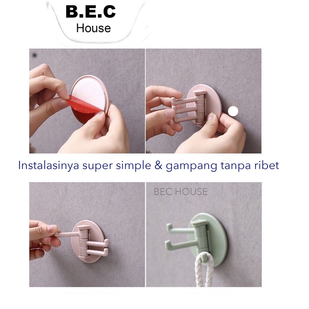 Móc Treo Đồ 3 Nhánh Gắn Tường Tiện Dụng Cho Nhà Tắm | BigBuy360 - bigbuy360.vn