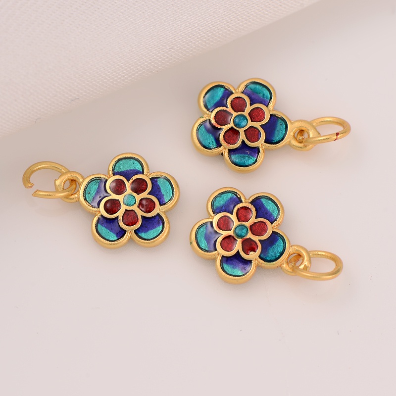 Mặt Trang Sức Vòng Tay/Mặt Dây Chuyền Thủ Công Màu Vàng Nhám 18K Chất Lượng Cao diy