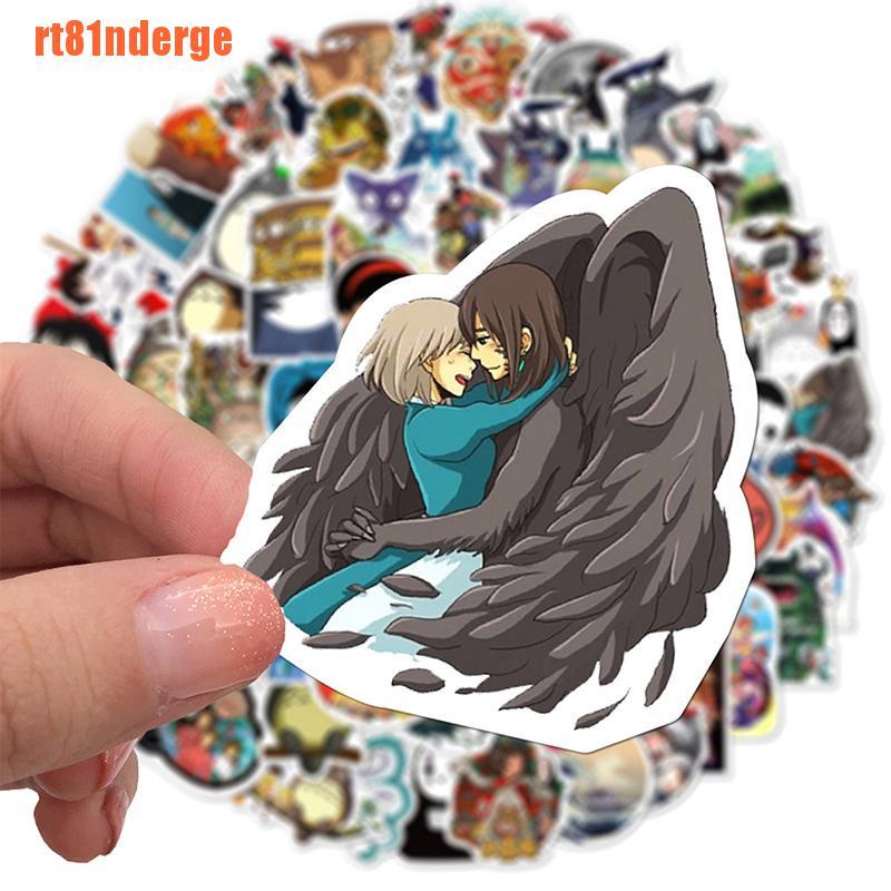 Set 100 Miếng Dán Trang Trí Laptop Hình Vô Diện Hoạt Hình Đáng Yêu