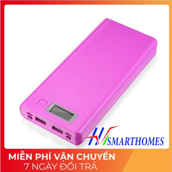 Box sạc dự phòng 8 Cell pin có màn hình hiển thị % pin điện áp và dòng(không pin) mạch sạc dự phòng pin sạc 18650