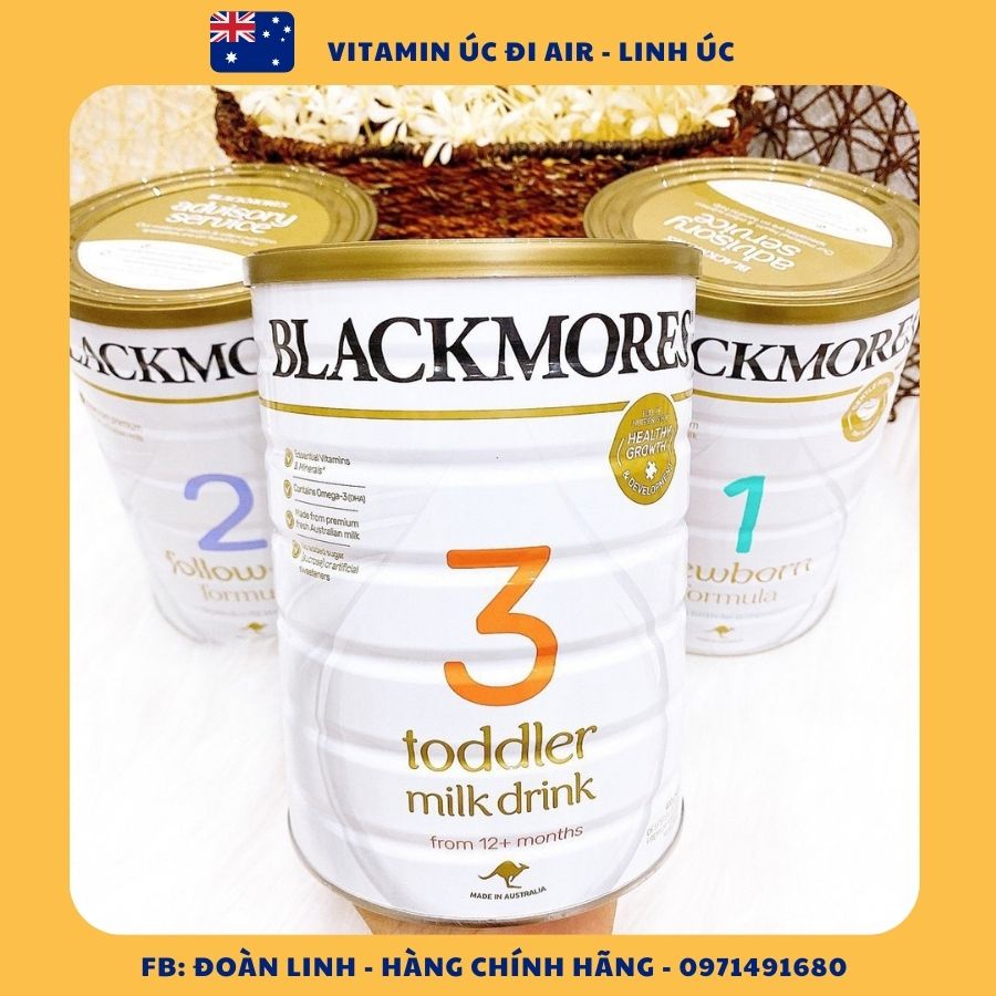 Sữa BLACKMORE 900gr đủ 3 Số 1,2,3 hàng của Úc, Hàng chuẩn úc