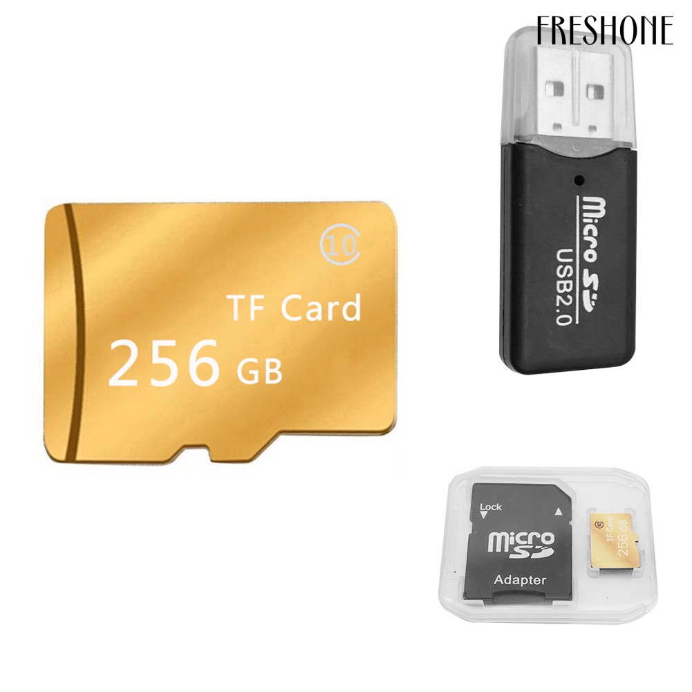 Thẻ Nhớ Micro SD TF Tốc Độ Cao Chống Thấm Nước 256GB Kèm Hộp Đựng | BigBuy360 - bigbuy360.vn