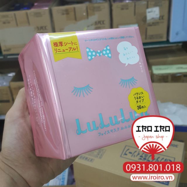 LuLuLun Mask (HỒNG) - DƯỠNG ẨM CÂN BẰNG