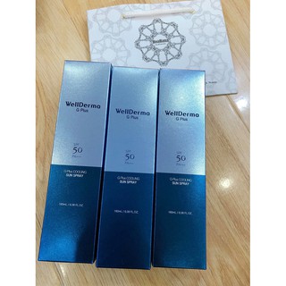 Xịt chống nắng Wellderma G Plus Cooling Sun Spray SPF 50Pa++++ [salesale]