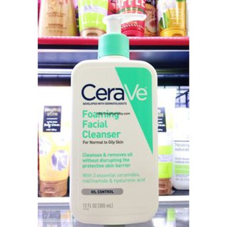 SỮA RỬA MẶT CERAVE FOAMING FACIAL CLEANSER 355ML - DA NHỜN NHẬP KHẨU CHÍNH HÃNG - 2891