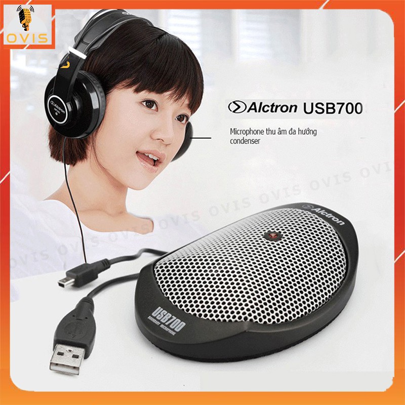 Alctron USB700 - Micro Thu Âm, Họp Trực Tuyến