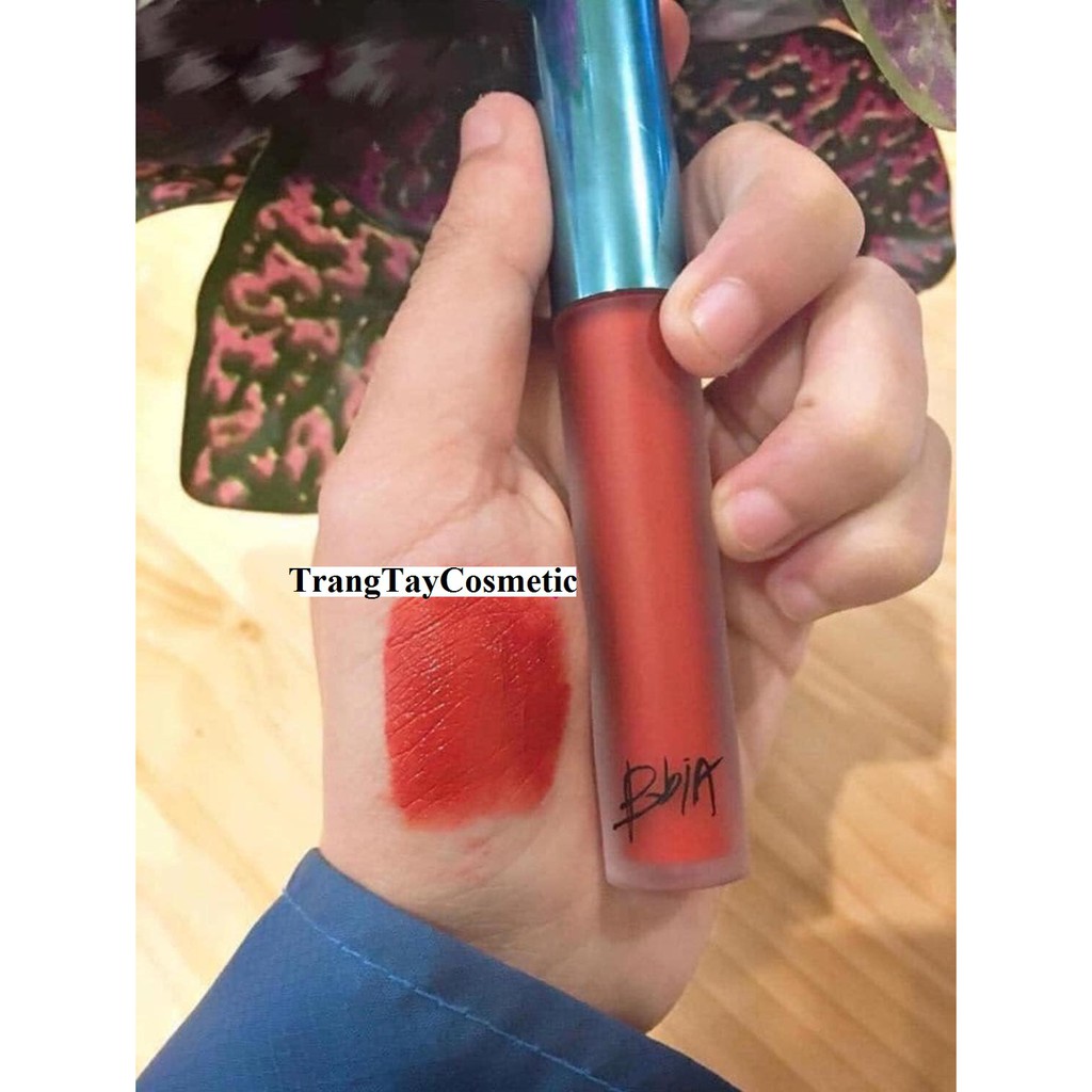 Son kem Bbia Last Velvet Lip Tint màu 04 -Đỏ cam pha đỏ gạch