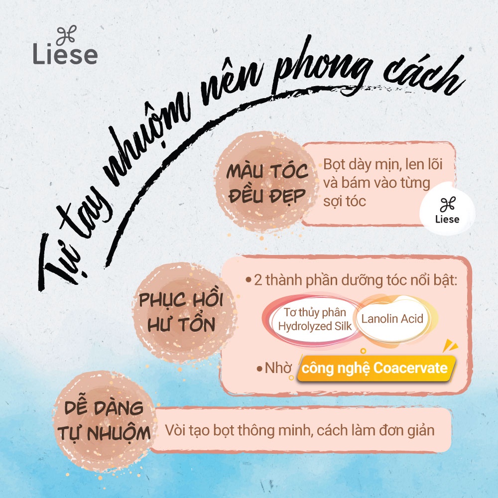 Bọt Kem Nhuộm Tóc Thời Trang Liese 108ml