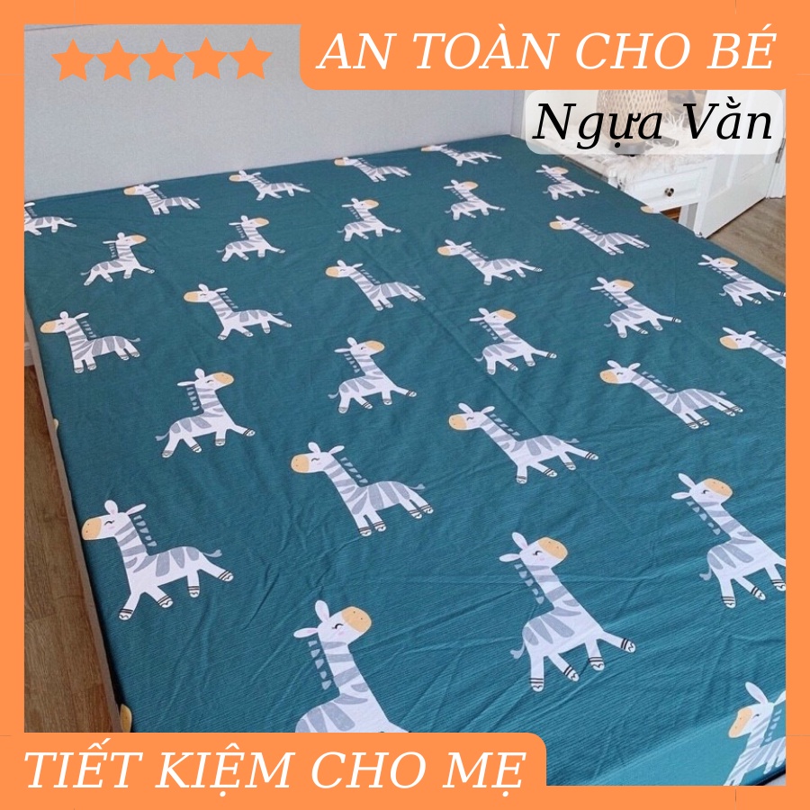 [BÁN RẺ LẤY TƯƠNG TÁC] Ga Chống Thấm Cotton Hàn Quốc, Nằm Trực Tiếp Không Nóng, Không bí, Không Sột Soạt