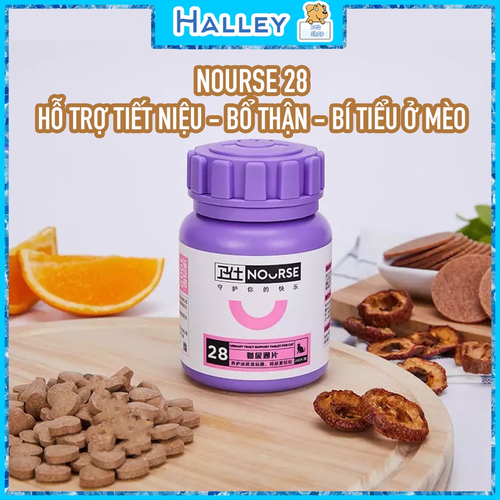 - NOURSE 28 HỖ TRỢ TIẾT NIỆU, NGỪA SỎI THẬN Ở MÈO - HALLEY