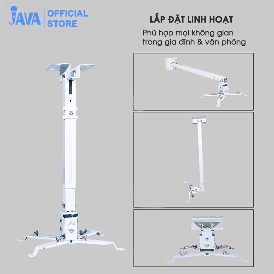 [XOAY 90 ĐỘ] Chân treo máy chiếu gắn tường - Loại 40 - 65cm