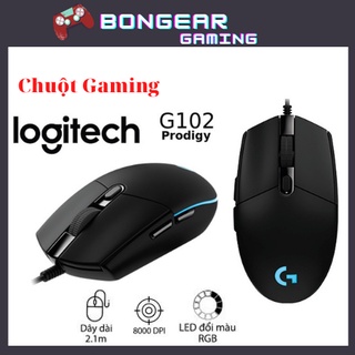 Chuột gaming chuột chơi game có dây g102 led rgb cao cấp 8000dpi