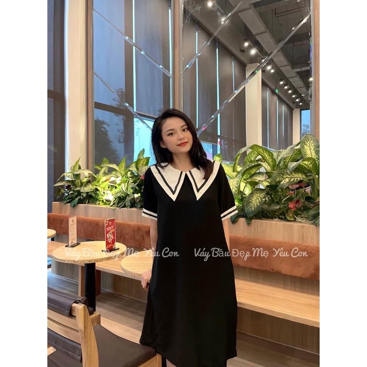 Đầm bầu công sở Váy bầu thiết kế GuMe hàng may riêng theo yêu cầu của khách