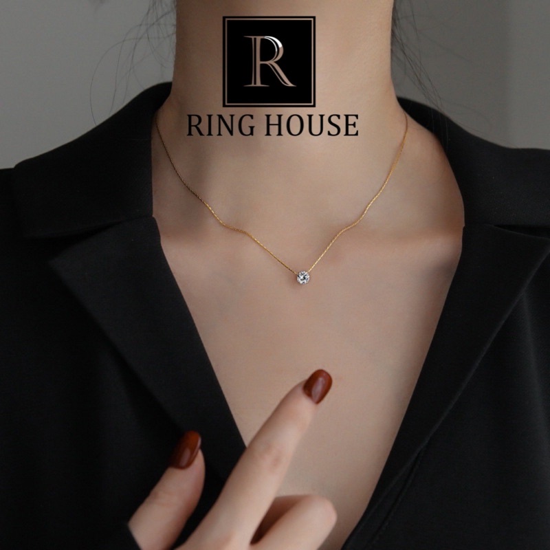 (Titan) N12 Dây Chuyền Nữ Titan Không Đen Gỉ Mảnh Đơn Giản Phim Hẹn Hò Chốn Công Sở