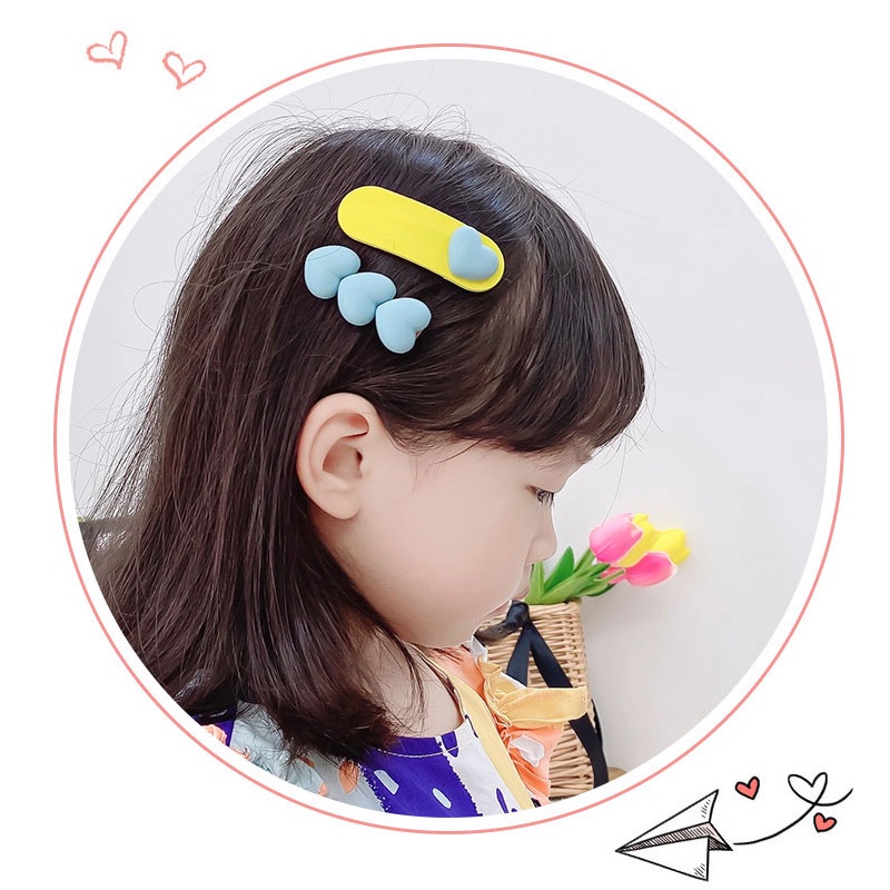 Kẹp Tóc Hoạt Hình Phong Cách Công Chúa Xinh Xắn Cho Bé Gái