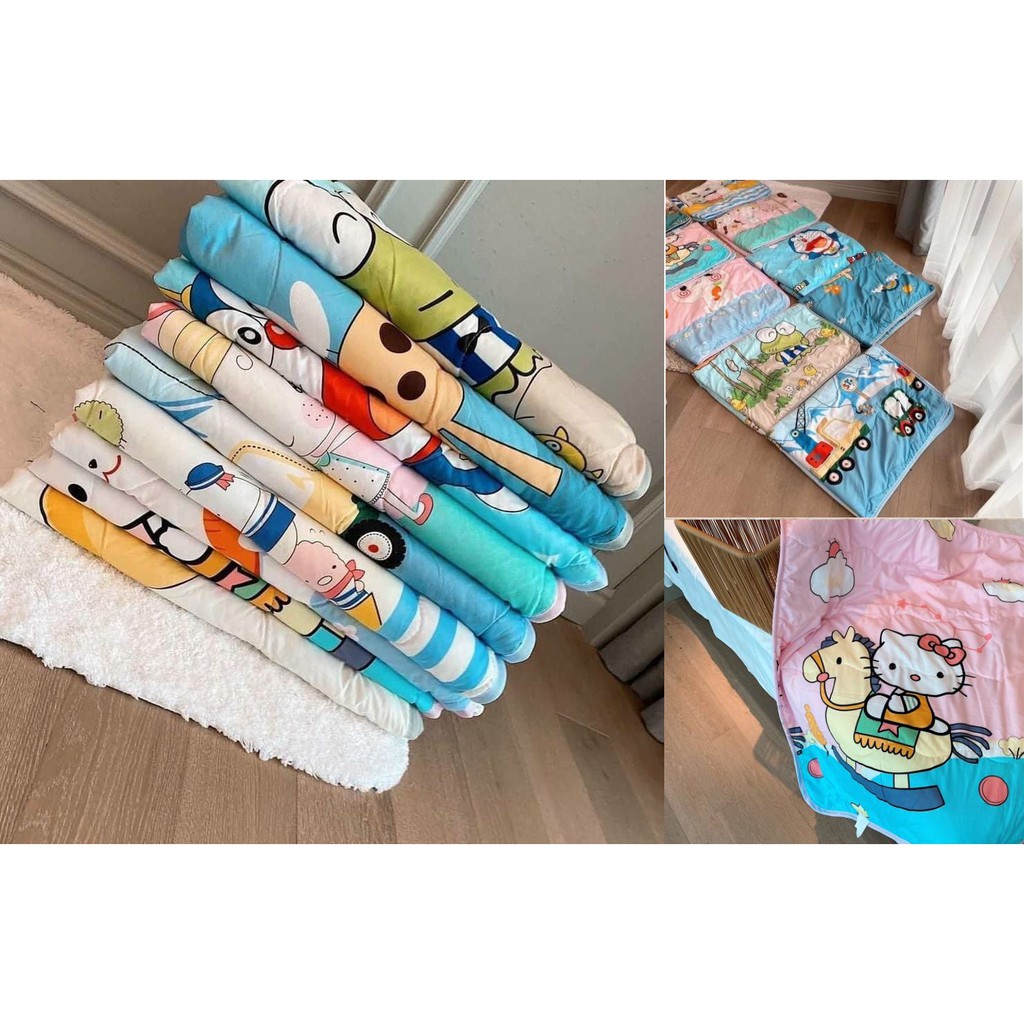 💮🌟Mua Là Có Quà💮🌟Chăn đũi cotton mùa hè cho bé nằm điều hòa, dùng được 2 mặt