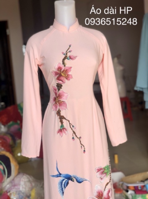 Áo dài vẽ tay cao cấp