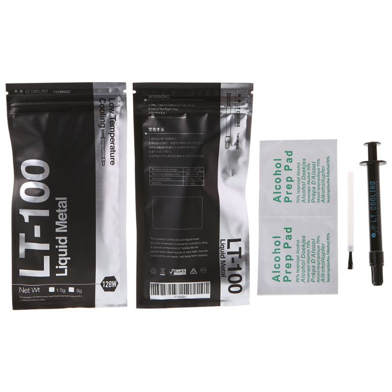 LT-100 Liquid metal thermal conductive paste Grease for CPU GPU Cooling