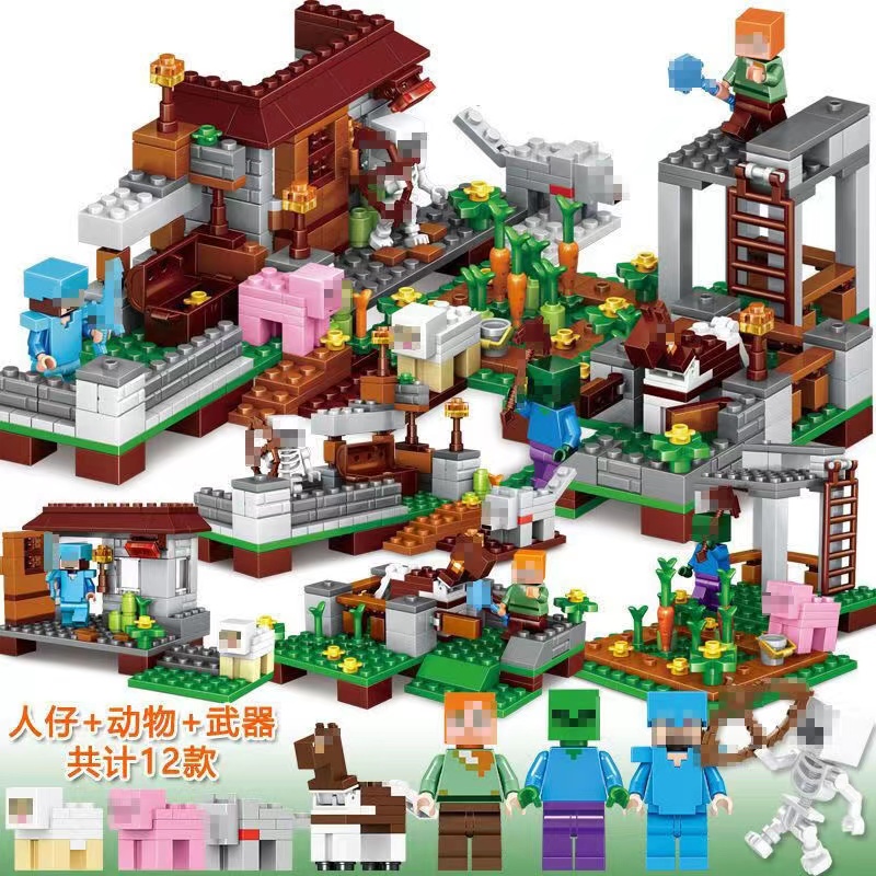 Đồ chơi trẻ em Xếp Hình minecraft Độc Đáo Thú Vị Làm Quà Sinh Nhật Cho Bé