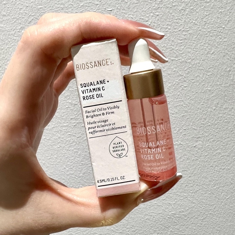 (Mini 4,5ml - Fullbox) Biossance - Dầu Dưỡng Ẩm Sáng Da Hữu Cơ Biossance Squalane + Vitamin C Rose Oil