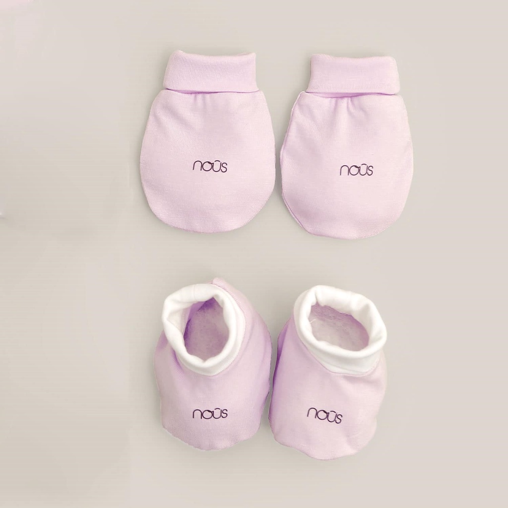 Set Bao Tay, Bao Chân Nous Cho Bé, Chất Liệu Cotton Organic Cao Cấp Mềm Mịn An Toàn Cho Bé Sơ Sinh Nuoiconkieuhan
