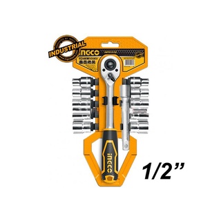 10-24mm bộ đầu tuýp 12 cái 1/2" ingco hkts12122