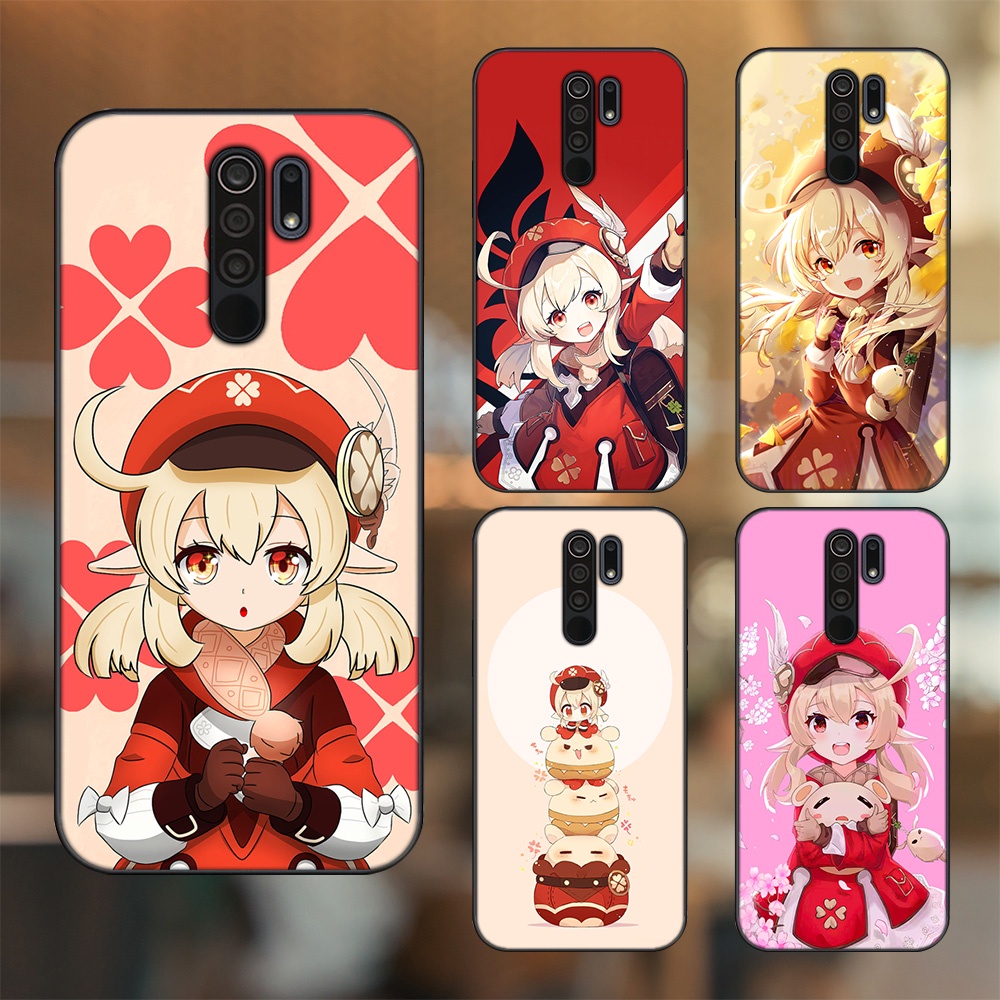 Ốp lưng Xiaomi Redmi 9 viền đen in hình Klee Genshin Impact