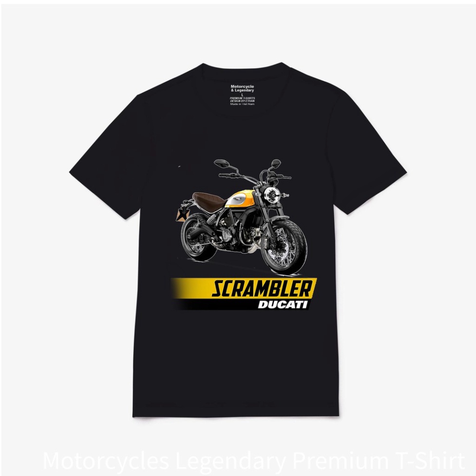 Áo Thun nam đẹp cao cấp in hình Motorcycle 130 100% cotton thiết kế độc lạ thoáng mát co giãn
