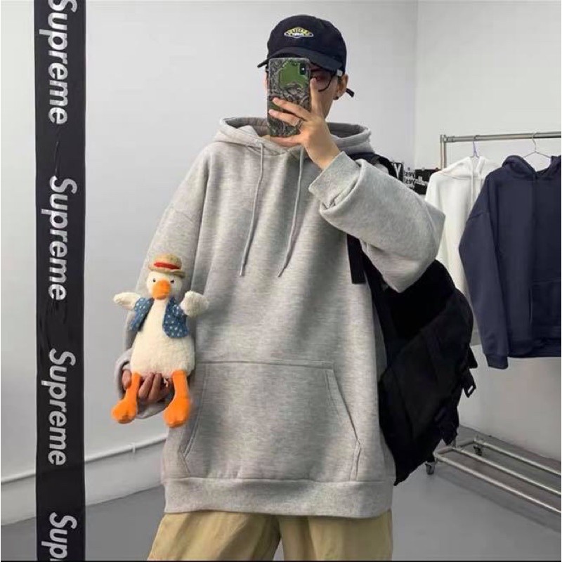 Áo hoodie trơn Boin store, Áo nỉ bông trơn nhiều màu nam nữ (hình thật) from unisex rộng _ Kèm clip | BigBuy360 - bigbuy360.vn