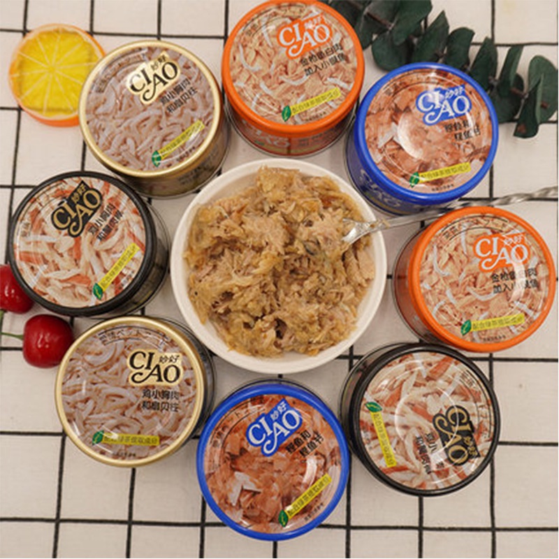 Pate Ciao thịt tươi cho mèo lon 85g dành cho mọi lứa tuổi PetTools