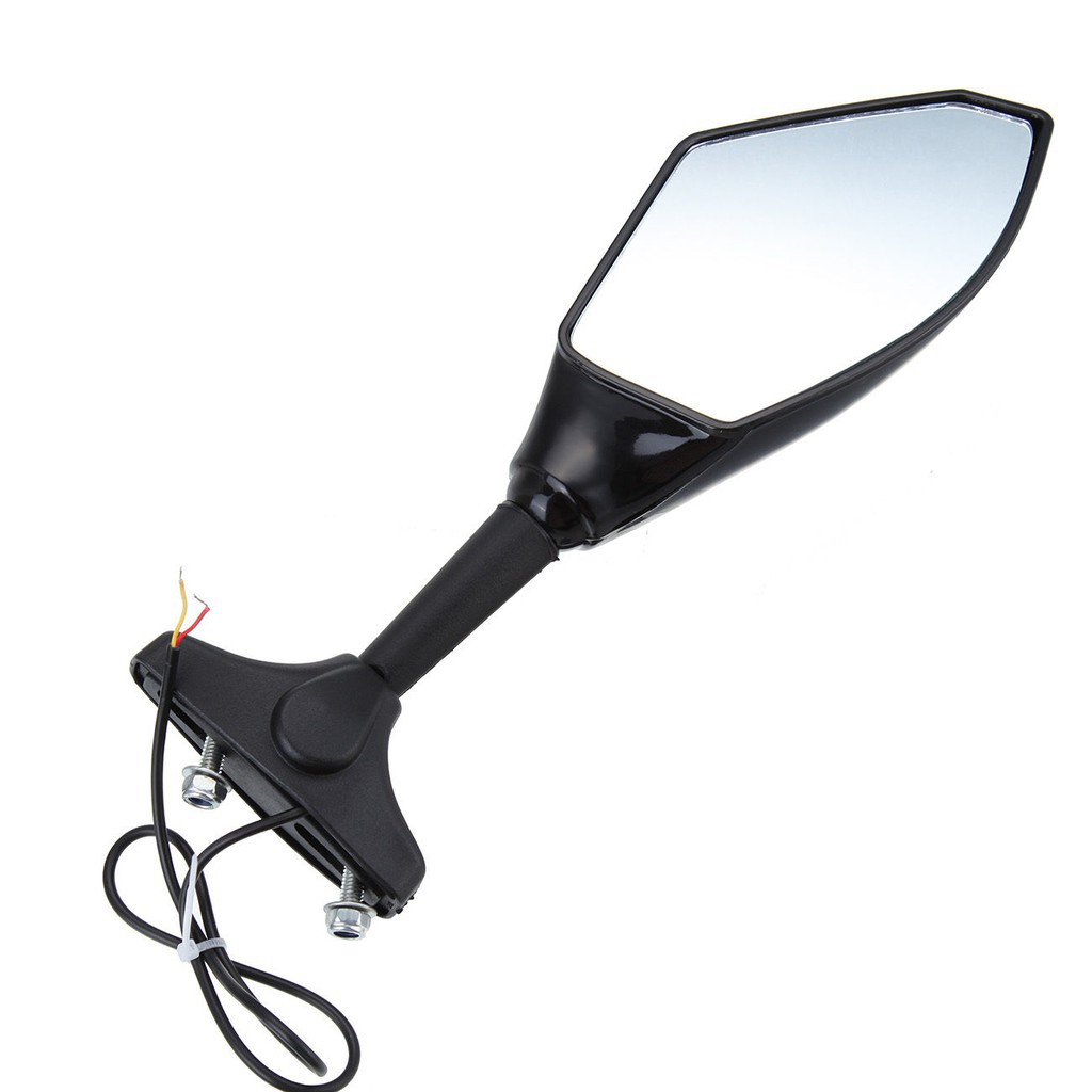 Gương chiếu hậu tích hợp đèn LED báo tín hiệu xi nhan dành cho xe máy