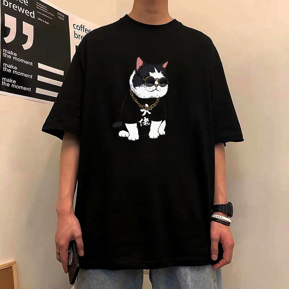 Áo thun nam nữ🚚 FREESHIP 🚚, Áo phông nam nữ Unisex, in hình con mèo