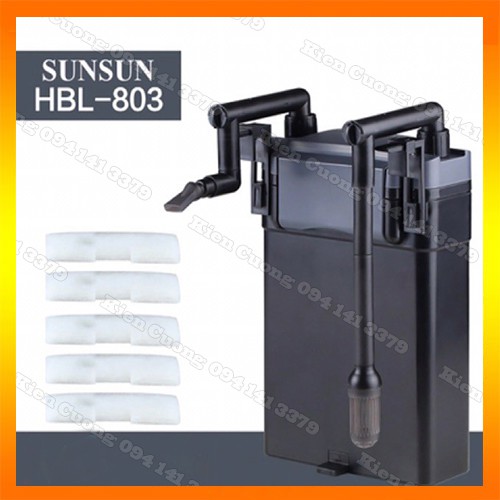 Máy Lọc treo thành bể cá sun sun HBL-801 , HBL-802 , HBL-803 cho bể cá cảnh Lọc treo giá rẻ