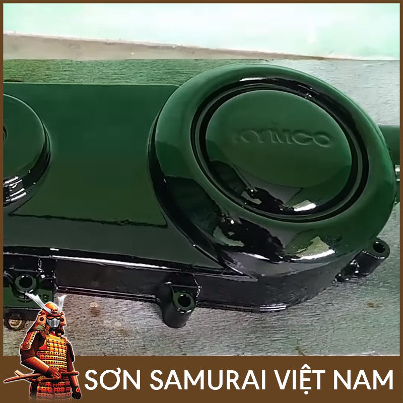 Màu Đen Kim Loại Sơn Samurai - Combo Sơn Xịt Samurai Màu Đen Y81