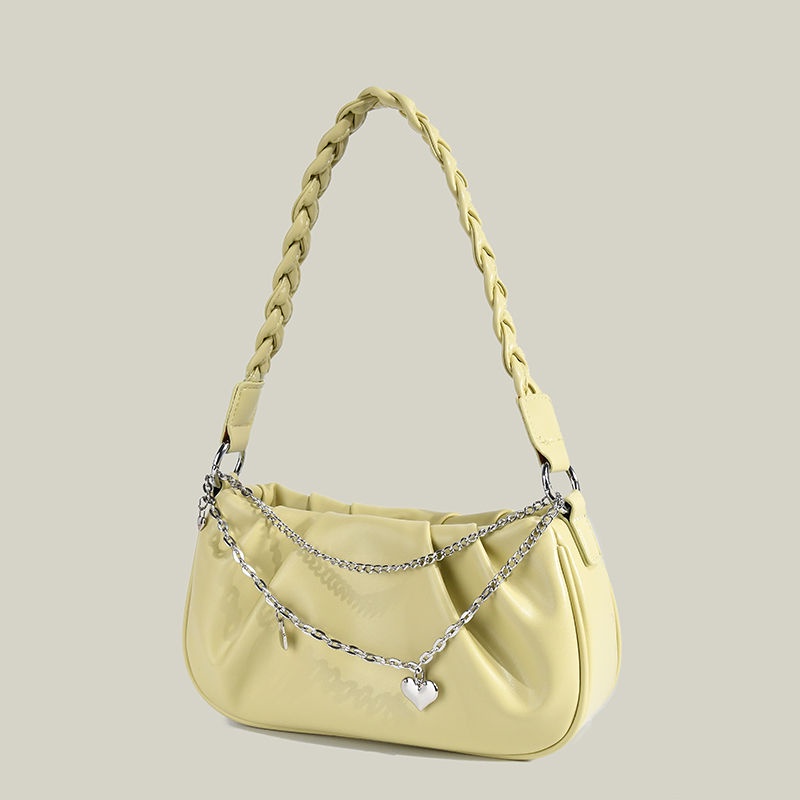 Túi Xách Kẹp Nách Xếp Ly Phong Cách Phương Tây Thời Trang 2023 Cho Nữ