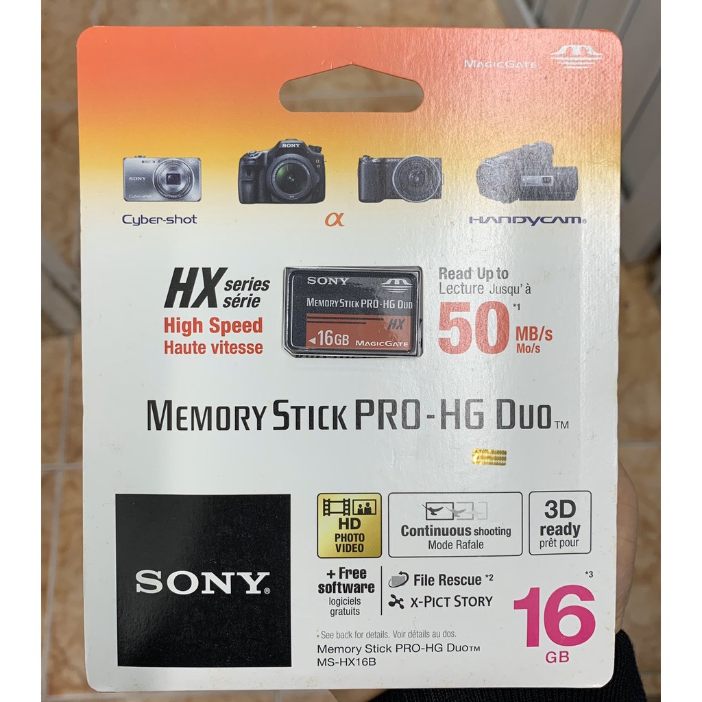  Thẻ nhớ Memory Stick Pro HX Duo 16GB Sony , Bảo hành 60 tháng