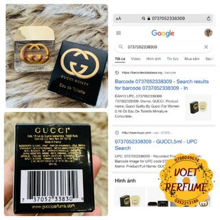 [ VOET PERFUME ] NƯỚC HOA MINI GUCCI GUILTY EDT 5ML