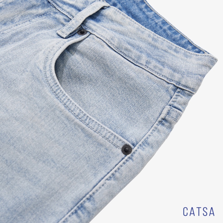 Quần jeans nam chất liệu jeans thun cao cấp năng động, thoải mái CATSA QDL145