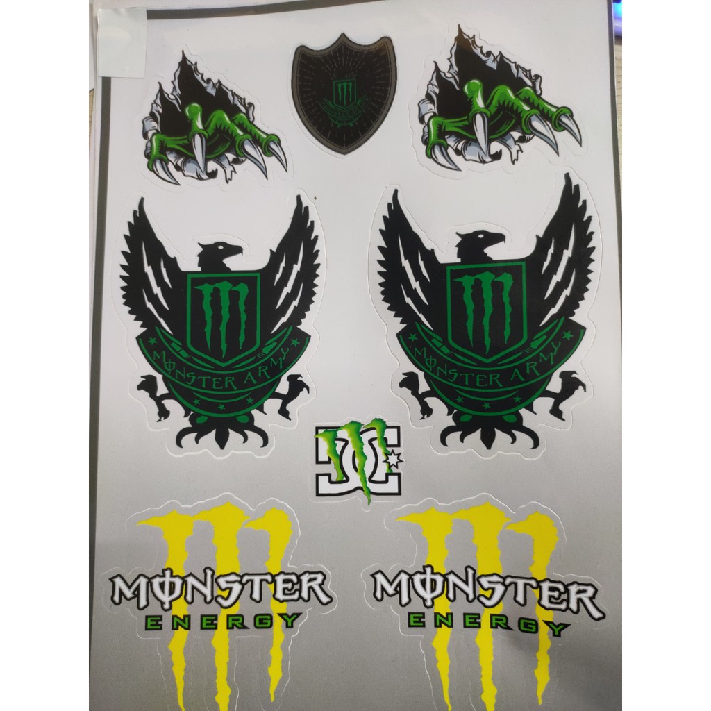 Tem Sticker đề can Uma Racing, Monster, Ohlin, Kitty chống nước