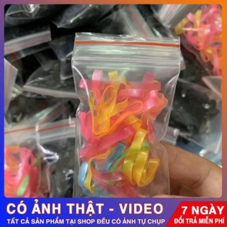 [1k]Nịt chun buộc tóc nhiều màu, siêu dai