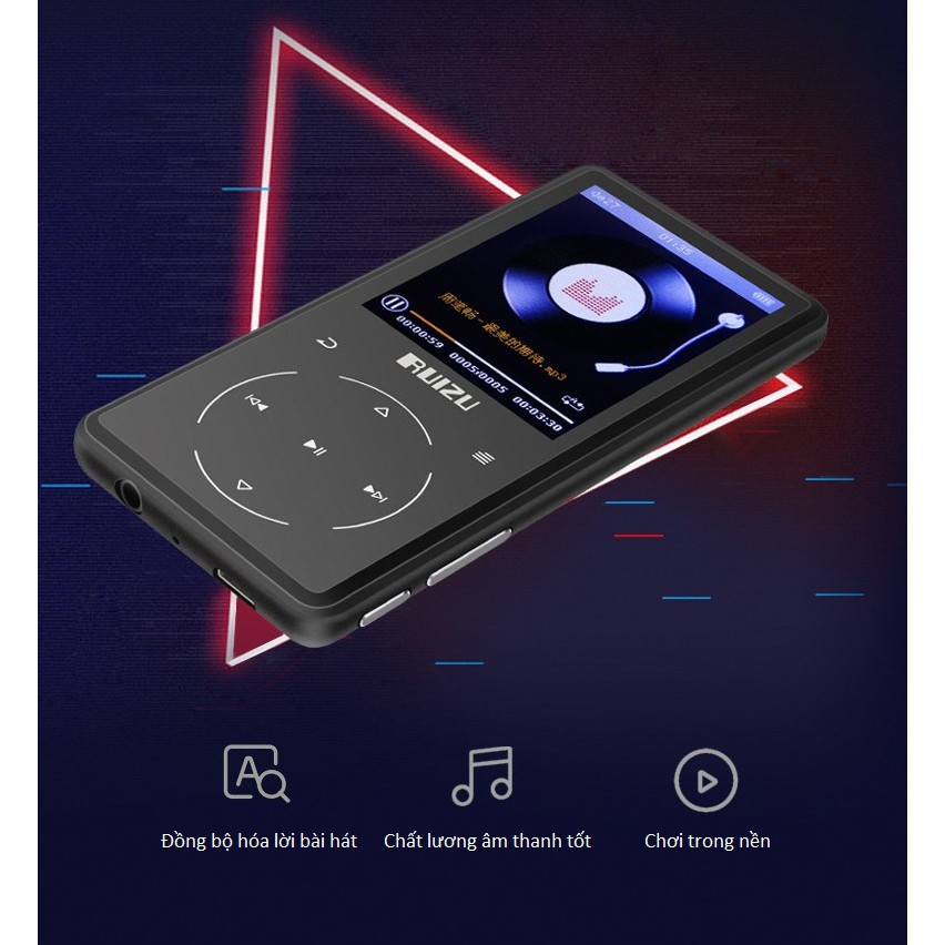 Máy Nghe Nhạc MP3 Lossless Bluetooth 4.1 Ruizu D16